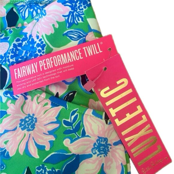 Lilly Pulitzer Corso Pant UPF 50 Spearmint Golf Til U Drop Woven Sz 00 NWT $148 - Picture 8 of 9